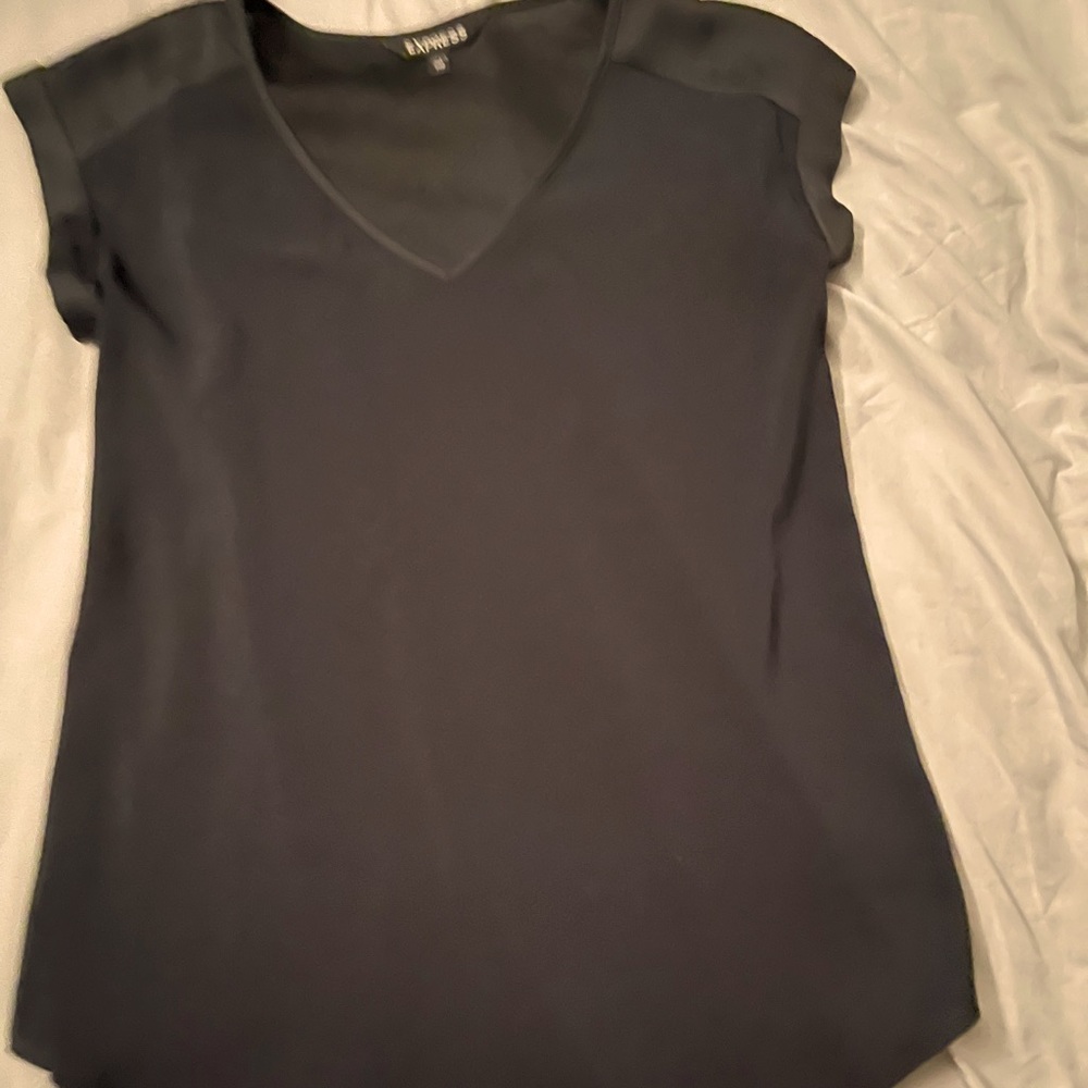 Stain short sleeve blouse - Express